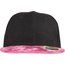 Gorra con Visera Plana y Ojales Black / Pink