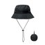 Gorro de pescador repelente al agua Negro