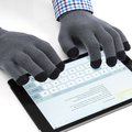 Guante táctil para escribir en dispositivos
