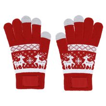 Guante Táctil Navideño Roj