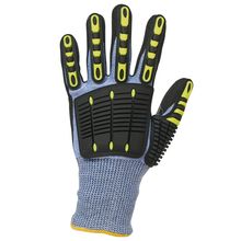 Guantes de protección recubrimiento de nitrilo Blue 6