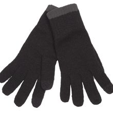 Guantes de punto compatibles con pantallas Black / Dark Grey S/M