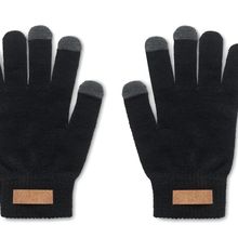 Guantes Smartphone RPET personalizables Negro