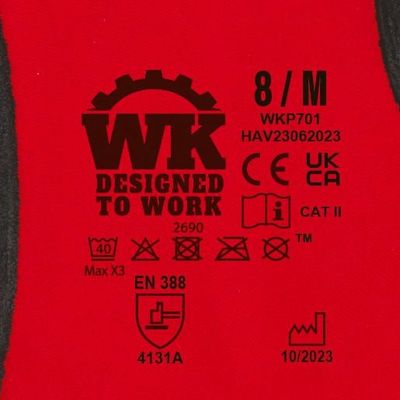 Guantes de poliamida y elastano para materiales ligeros