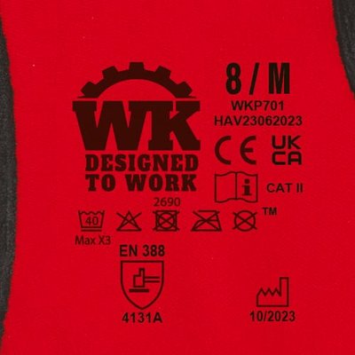 Guantes de poliamida y elastano para materiales ligeros