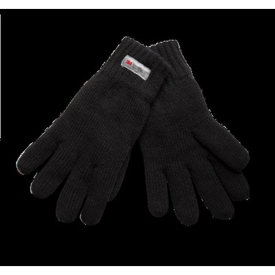 Guantes de punto ultra-térmicos Black L/XL