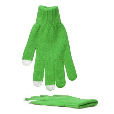Guantes táctiles Verde Helecho Talla Única Adulto