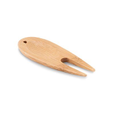 Herramienta Divot Golf de Bambú Madera