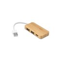 Hub Bamboo 2 USB-A y 1 USB-C