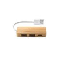 Hub Bamboo 2 USB-A y 1 USB-C