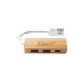Hub Bamboo 2 USB-A y 1 USB-C