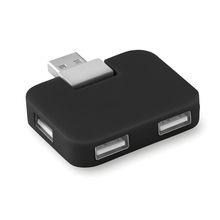 Hub USB con 4 puertos Negro