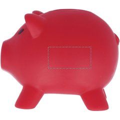 Hucha de cerdito de colores con tapón inferior | BODY LEFT | 30 x 15