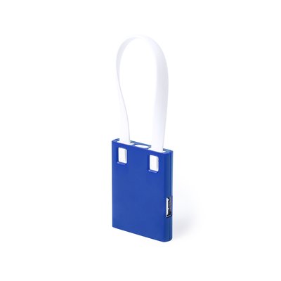 Hub de 3 puertos USB 2.0 con función cargador Azul