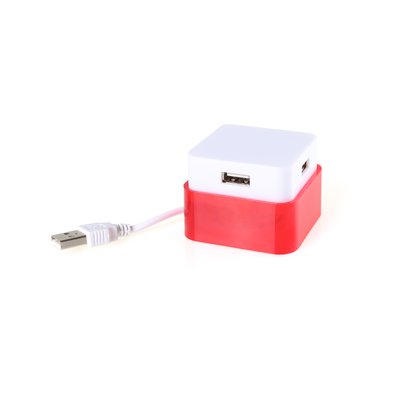 Hub 4 Puertos USB 2.0 Plegable con Recogecables