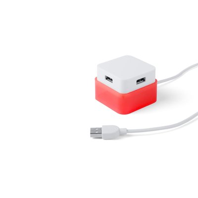 Hub 4 Puertos USB 2.0 Plegable con Recogecables