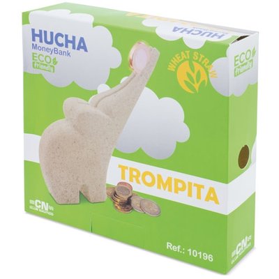 Hucha Trompa Elefante de Fibra de Trigo