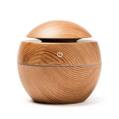 Humidificador con leds y 130 ml Marrón