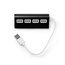Hub USB 4 en 1 Negro