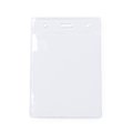 Identificador transparente vertical de PVC
