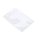 Identificador transparente vertical de PVC