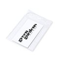 Identificador transparente vertical de PVC
