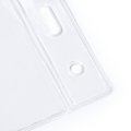 Identificador transparente vertical de PVC