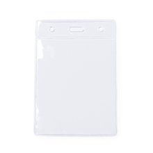 Identificador transparente vertical de PVC Transparente