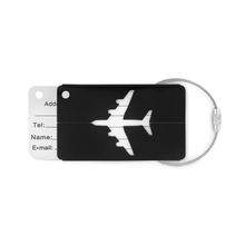 Identificador de Equipaje de Aluminio Negro