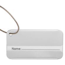 Identificador de maletas de aluminio Plata Mate