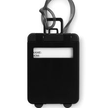 Identificador de maletas con forma de maleta-trolley Negro