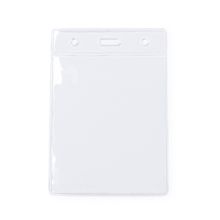 Identificador transparente vertical de PVC Transparente