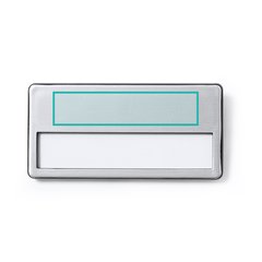 Identificador con frontal de aluminio | ZONA1 | 50 x 11