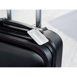 Identificador de maletas de aluminio Plata