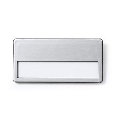 Identificador con frontal de aluminio Plata Talla Única Adulto