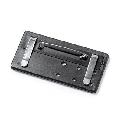 Identificador con frontal de aluminio