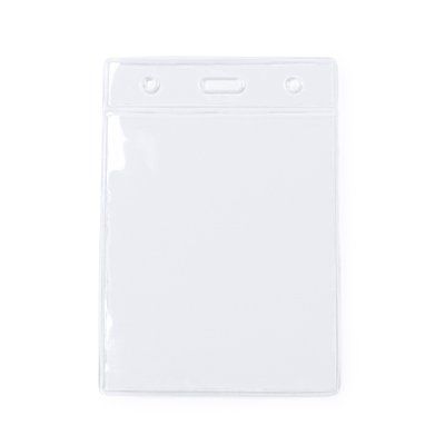 Identificador transparente vertical de PVC Transparente Talla Única Adulto