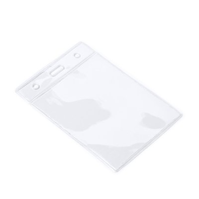 Identificador transparente vertical de PVC