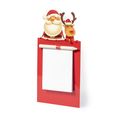 Imán navideño con notas y lápiz