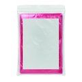 Impermeable plegable en bolsa de plástico transparente