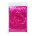 Impermeable plegable en bolsa de plástico transparente