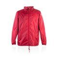 Impermeable Poliéster 210T Capucha Roj M