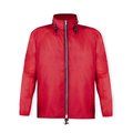 Impermeable de poliéster capucha y bajo ajustables Roj XL