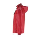 Impermeable de poliéster capucha y bajo ajustables