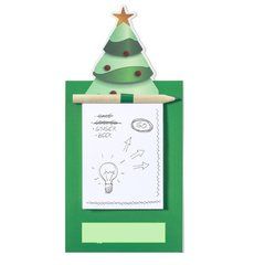 Imán Árbol Navideño con Bloc | Centrado en la parte inferior | 65 x 15