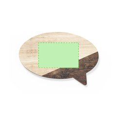 Imán Bocadillo en Madera | Centrado | 40 x 25