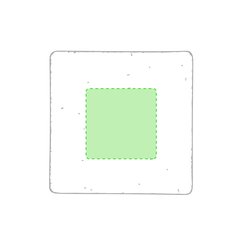 Imán Cartón Reciclado 6x6cm | Centrado | 30 x 30