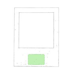Imán Portafotos Reciclado 8,5x9cm | En la parte inferior
