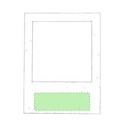 Imán Portafotos Reciclado 8,5x9cm | En la parte inferior