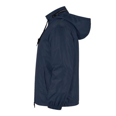 Impermeable de poliéster capucha y bajo ajustables